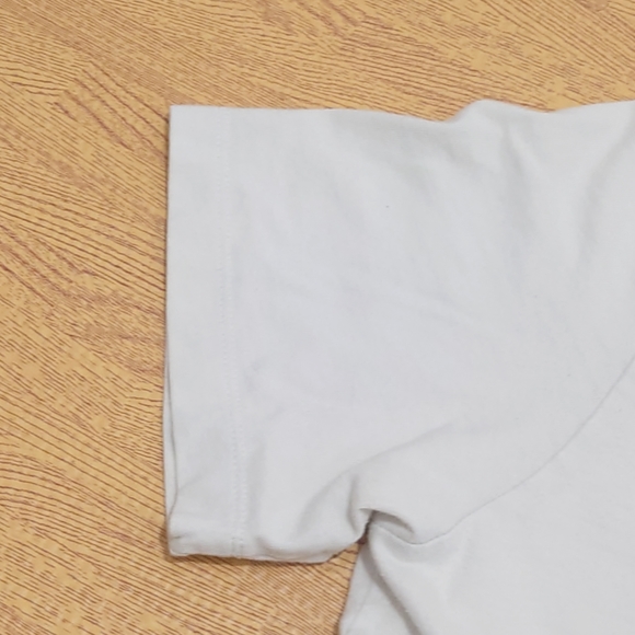 Nike T-Shirt Short Sleeve Fuzzy Logo Spellout Swoosh White Men's Small Crew Neck - Picture 5 of 12